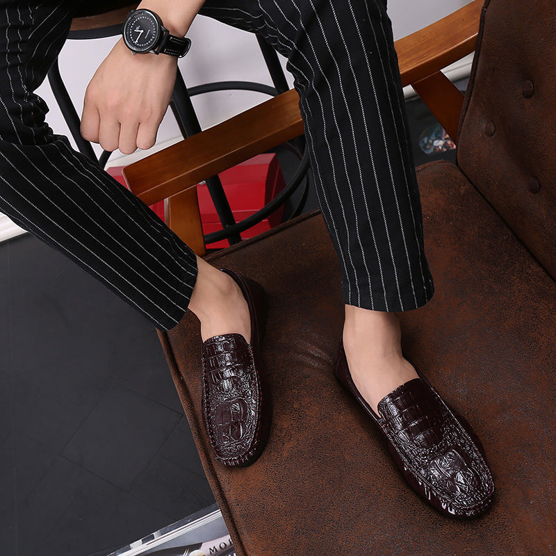 Men's Black Loafers – Style 597