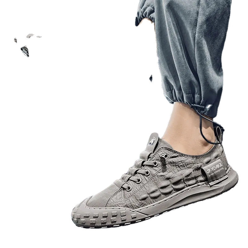 Men's Green Canvas Sneakers – Breathable