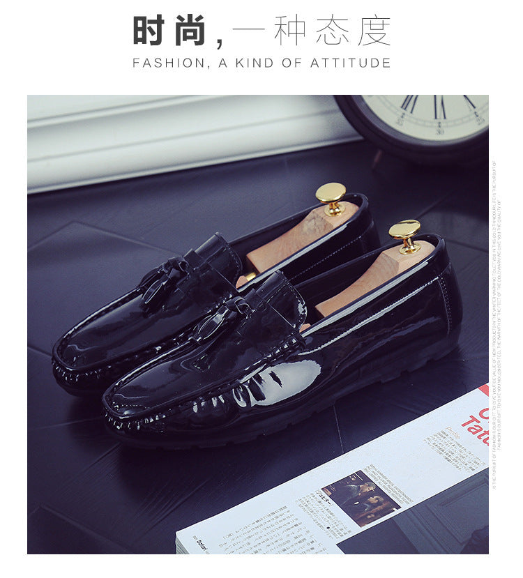 Men's Black Loafers, Style 9223