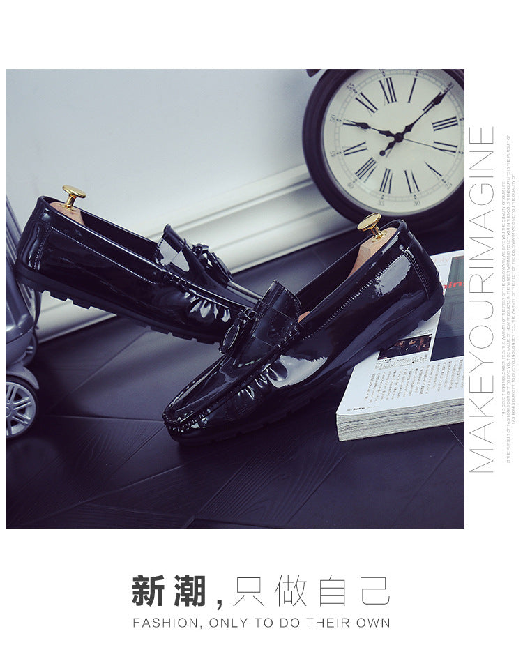 Men's Black Loafers, Style 9223