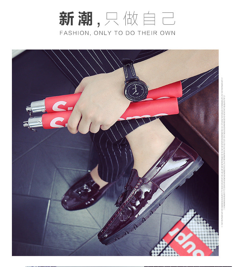 Men's Black Loafers, Style 9223