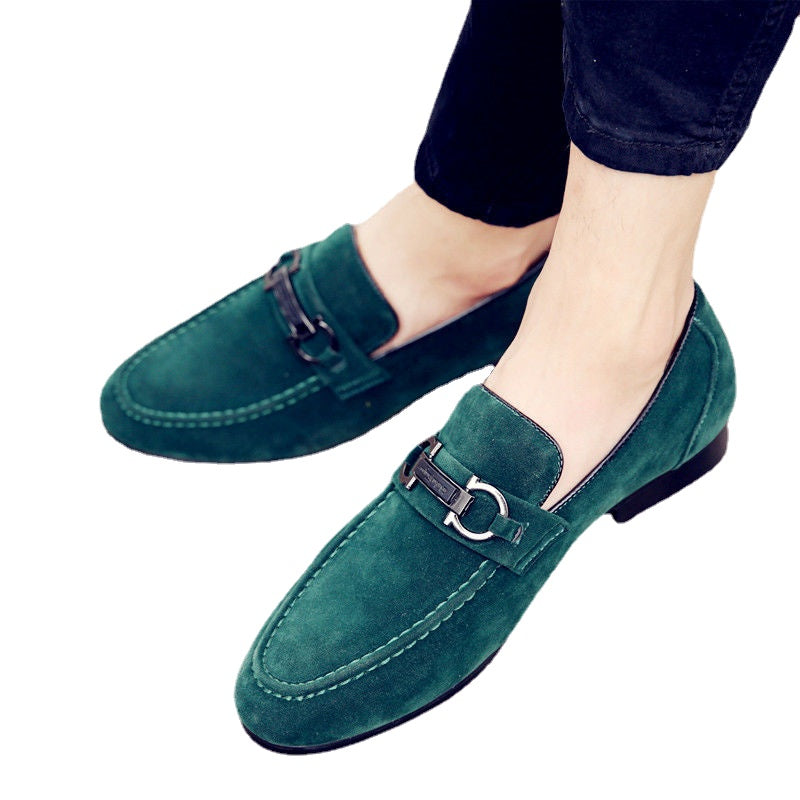 Men's Black Leather Formal Shoes, British Style, Style 3191