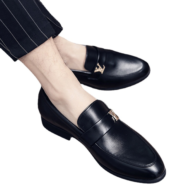 Men's Leather Formal Shoes, Retro, Business