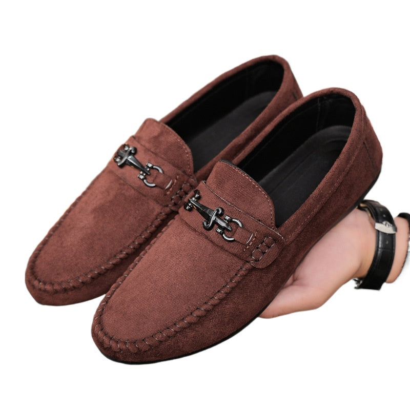 Men's shoes Men's one-foot loafers Doudou shoes Fashion shoes Summer British breathable trend Casual handmade new models