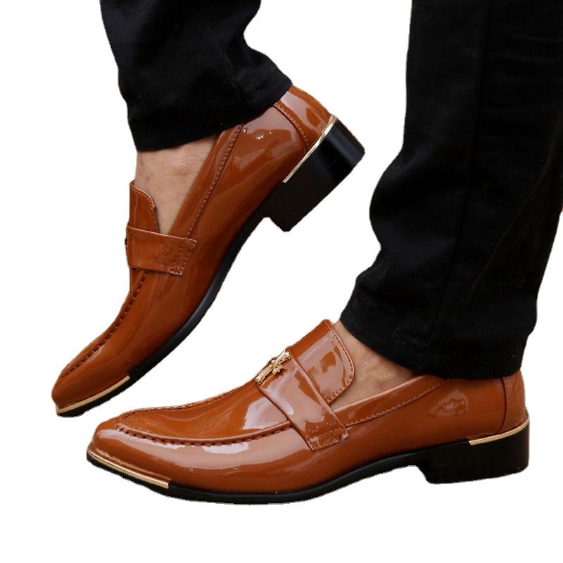 Men's Black Leather Loafers – Style 10