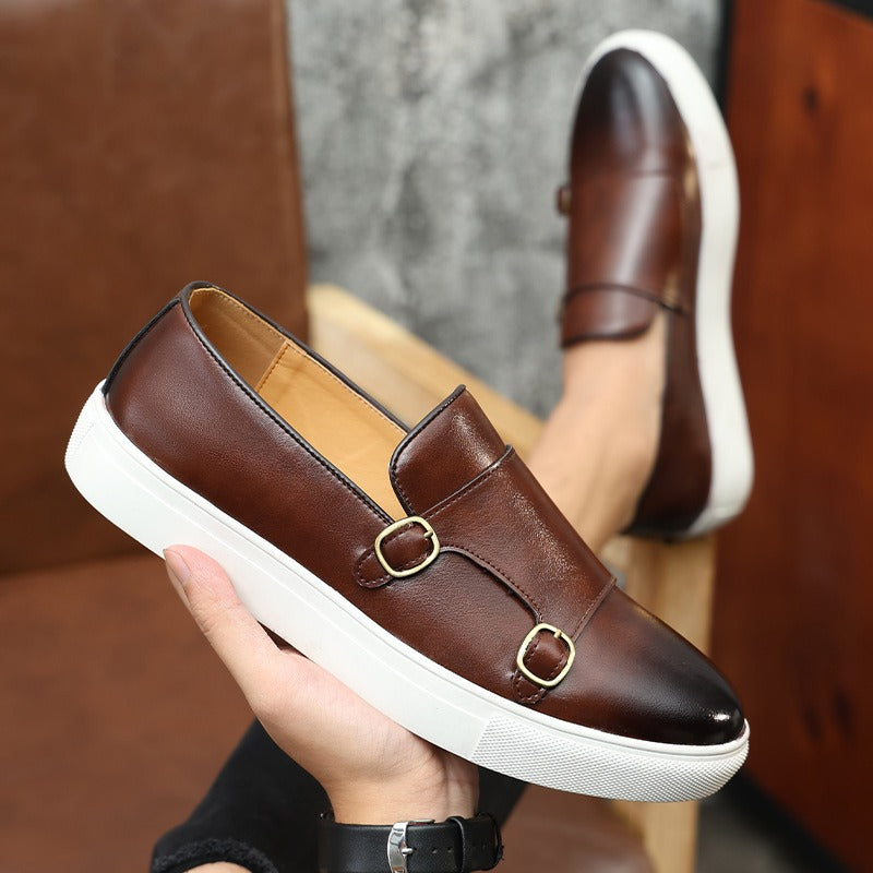 Men's Brown Leather Formal Shoes, Style 2775