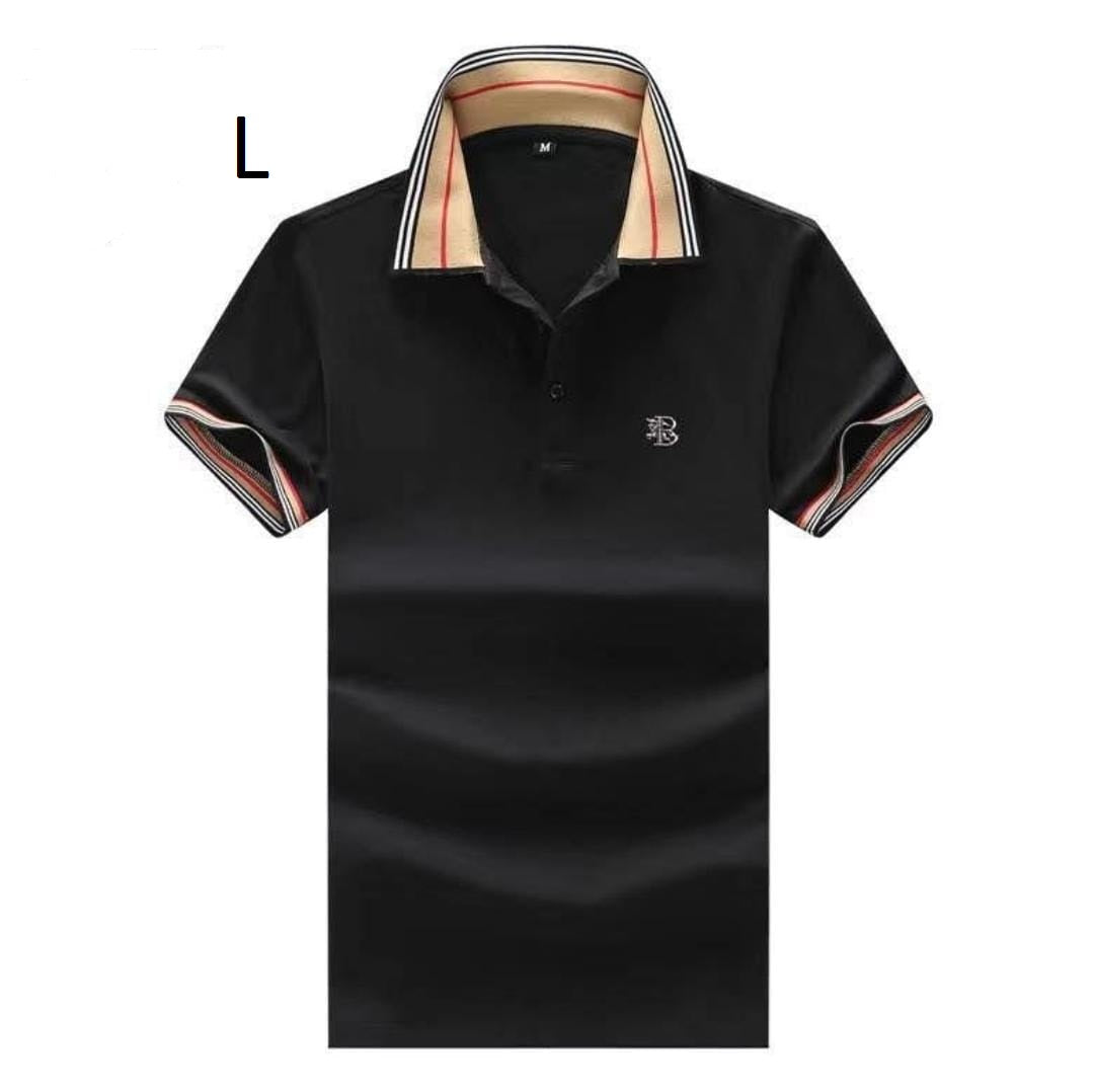 Men Solid Summer Short Sleeve Polo Shirts Casual Lightweight Button No Wrinkle Dress Polo Shirts