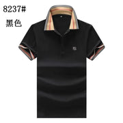 Polo shirt t-shirt men's summer new 95 cotton youth Korean style slim trend embroidered lapel short-sleeved top for men