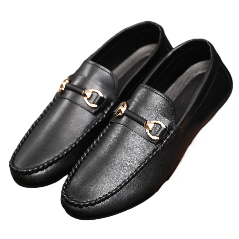 Spring and summer Doudou shoes men's casual shoes cloth shoes lazy shoes driving breathable one pedal men's shoes foreign trade large size 4546