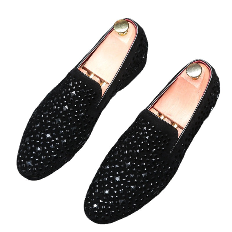 Leather shoes summer plus size 48 Korean men&#039;s toe shoes Brock Mens shoes
