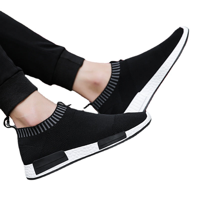 Men's Black Mesh Sneakers, Breathable, Style 6231