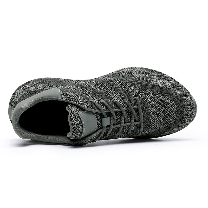 TNV Casual Leather Shoes Genuine Leather Thick Bottom Sneakers Laces Up Breathable DS3205