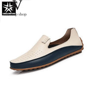 Brand Summer Causal Shoes Men Loafers Leather Moccasins Men Driving Shoes High Quality Flats For Man size 39-46 Two Styles