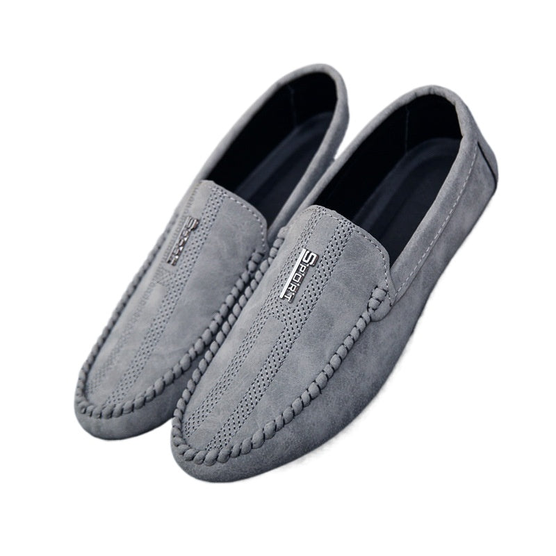 2024 new men's shoes summer loafers men's casual shoes Korean version low-top foot-fitting lazy shoes Doudou trendy shoes