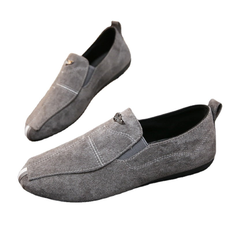 Men's Black Loafers, Breathable, Style 6951