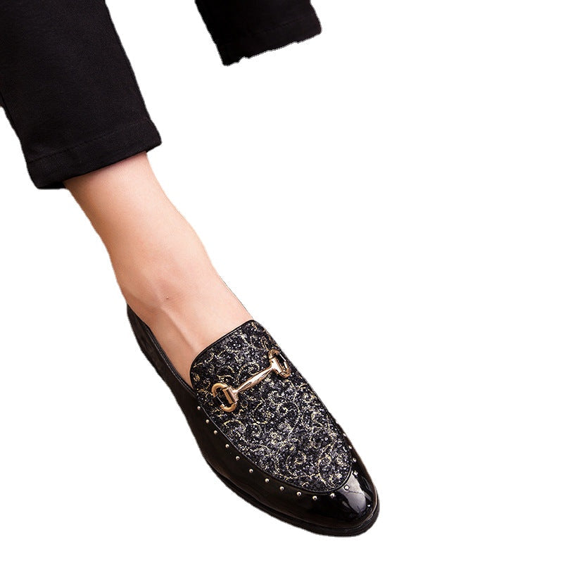 Men's Black Formal Shoes, Pointed Toe, Style 4327