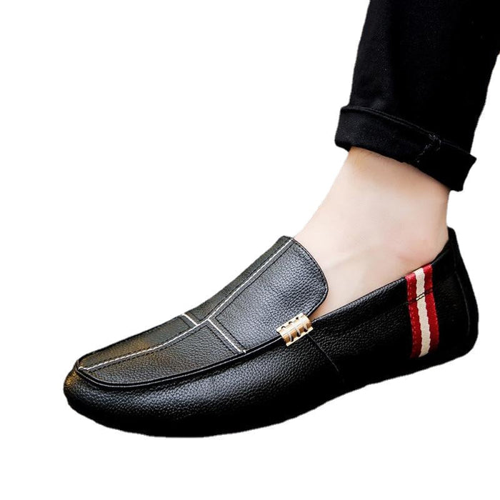 men's lazy shoes stripes low to help shoes