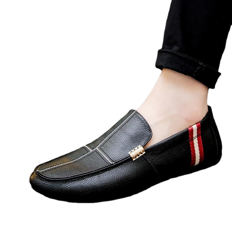 men's lazy shoes stripes low to help shoes
