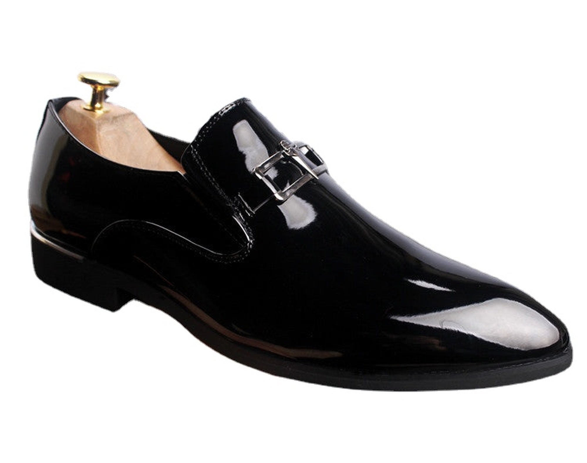 Men's Black Loafers, Style 4247