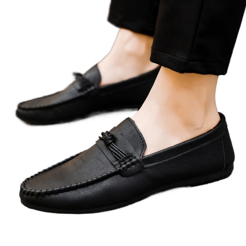 Spirit guy breathable non-slip loafer Doudou shoes to work British style soft sole casual pedal new men's shoes