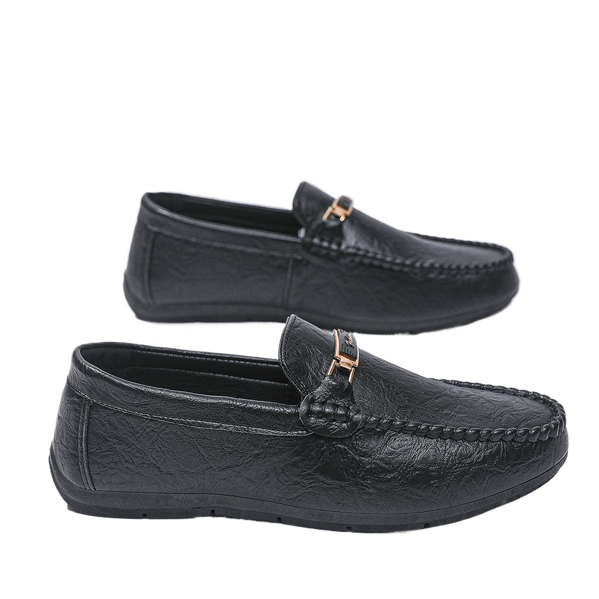 Round head soft sole comfortable men's color trendy single shoes British spring men's one-pedal Doudou loafers men's shoes