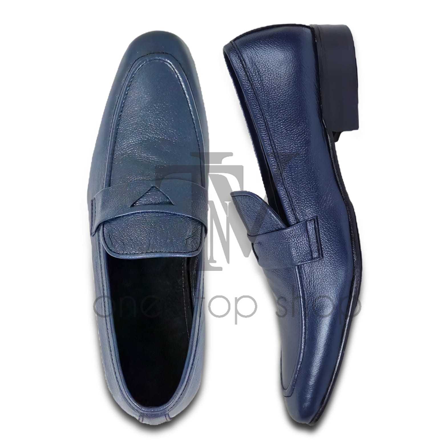 Men's Black Leather Shoes, Style 8215