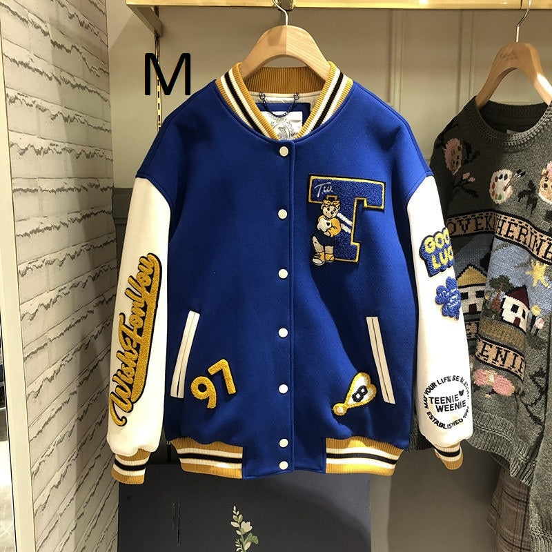 Mens Clothes Designer Coat Top American Fashion Splicing Baseball Suit Male Spring And Autumn Lovers Ins