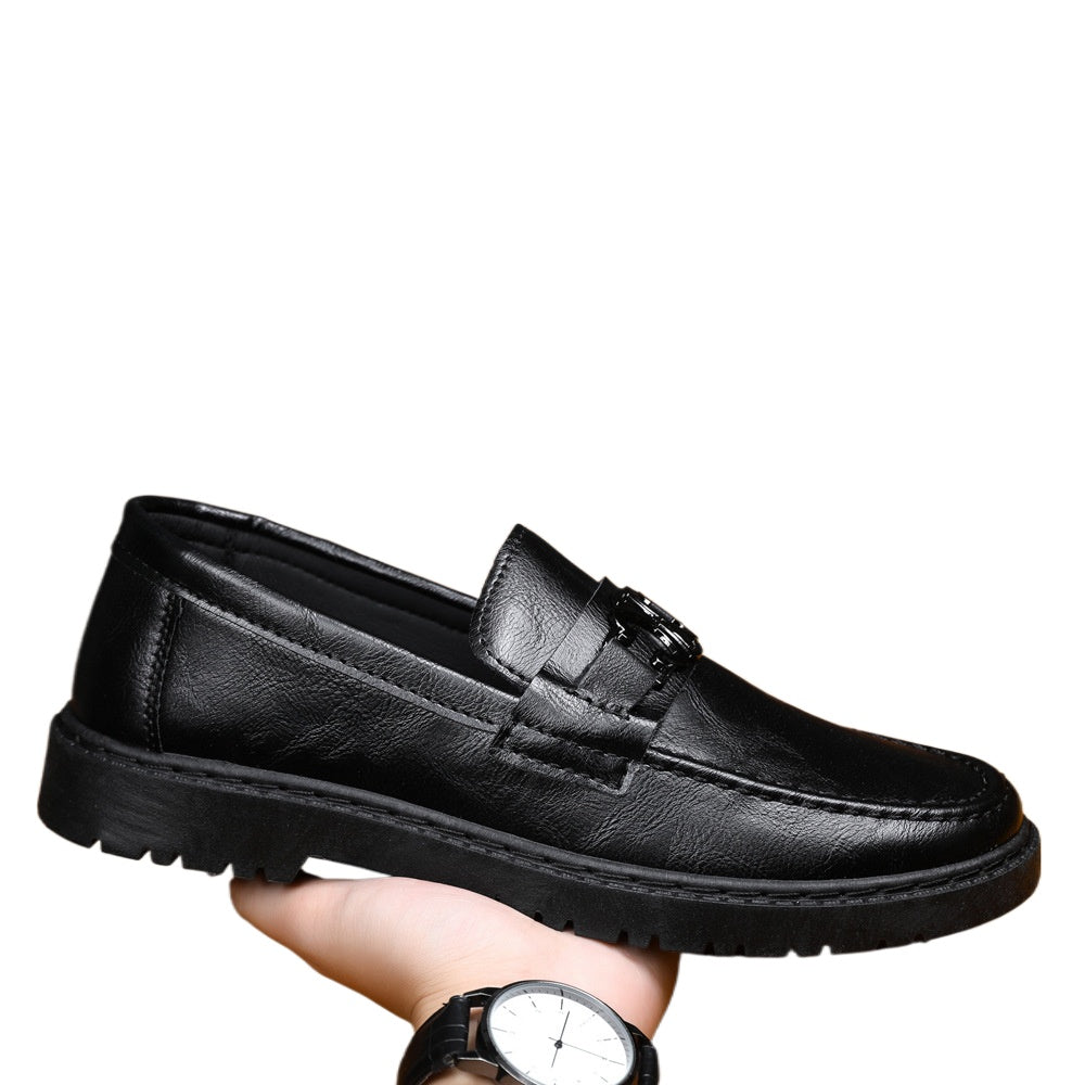 2024 summer new loafers casual board shoes work black trend fashion men's shoes versatile and comfortable men's shoes