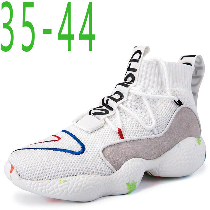 stretch socks shoes new socks shoes men's top top Korean version versatile high top socks shoes women 2025