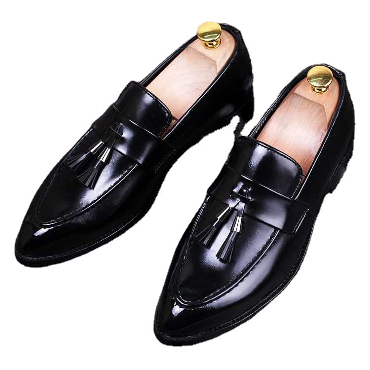 Men's Red Leather Loafers