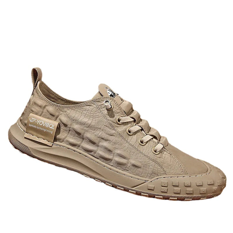 Men's Green Canvas Sneakers – Breathable