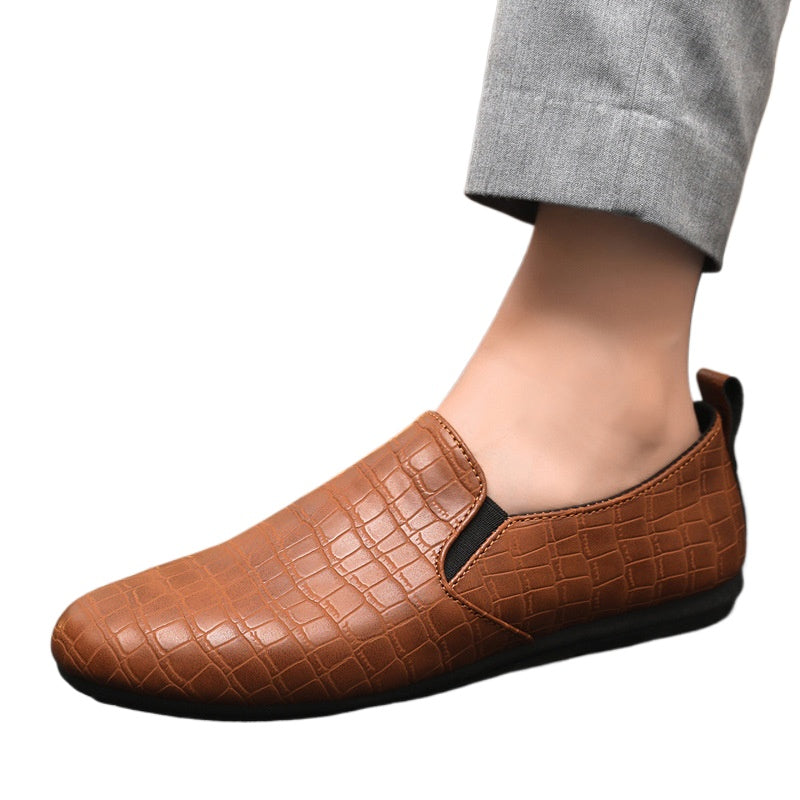 Spring and summer social guy casual shoes trendy shoes Doudou shoes men's lazy shoes cover feet and pedal men's shoes foreign trade