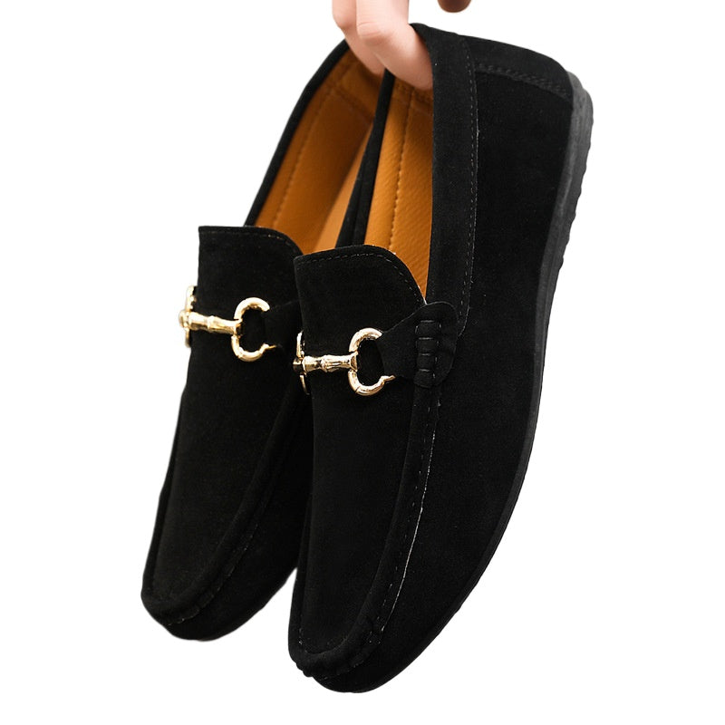 Spring and summer Doudou shoes men's casual shoes cloth shoes lazy shoes driving breathable one pedal men's shoes foreign trade large size 4546