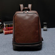 New Men Vintage Brown Backpack Laptop Bag Preppy Style Fashion