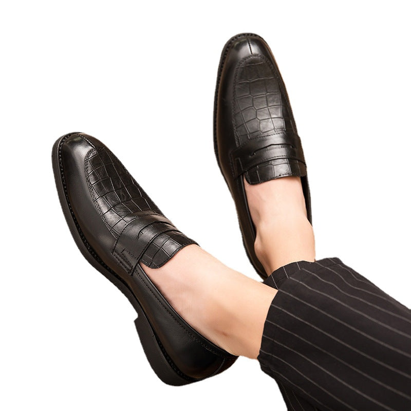 Men's leather shoes casual 45 46 large size 47 European and American hairstylist shoes dress shoes