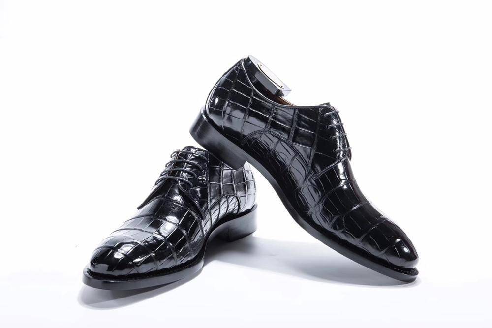 Men's Black Leather Formal Shoes, Style 7351