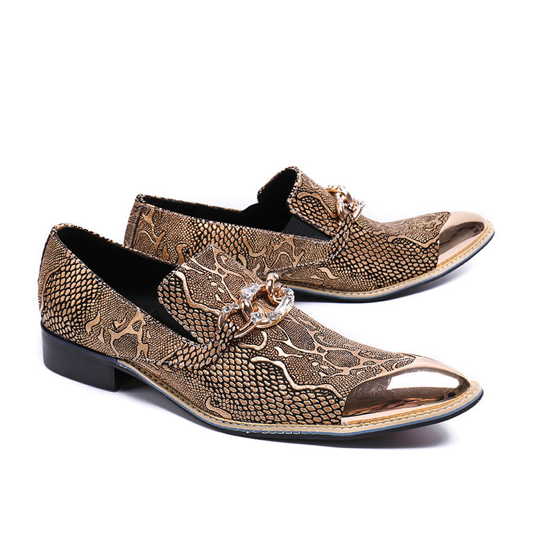 Men's Leather Casual Shoes – Pointed Toe, Breathable – Style 26