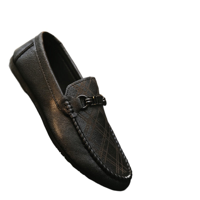 Summer Boys Black Casual Personality Loafers Male Students Kuaishou Reds Trend Shoes Social Lazy Shoes Male
