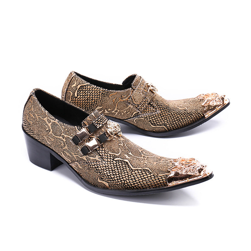 Men's Leather Casual Shoes – Pointed Toe, Breathable – Style 79