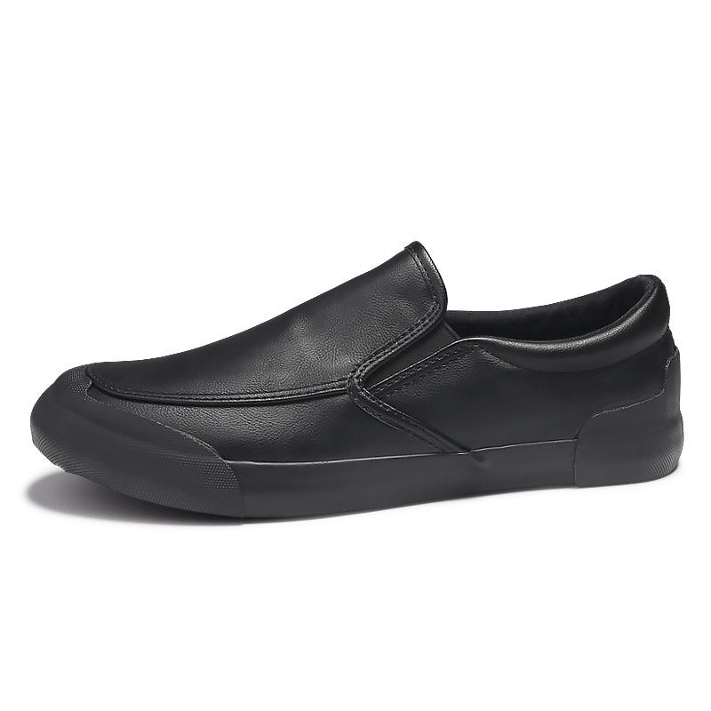 2026 spring men's slip-on loafers casual shoes british style business leather shoes versatile trendy