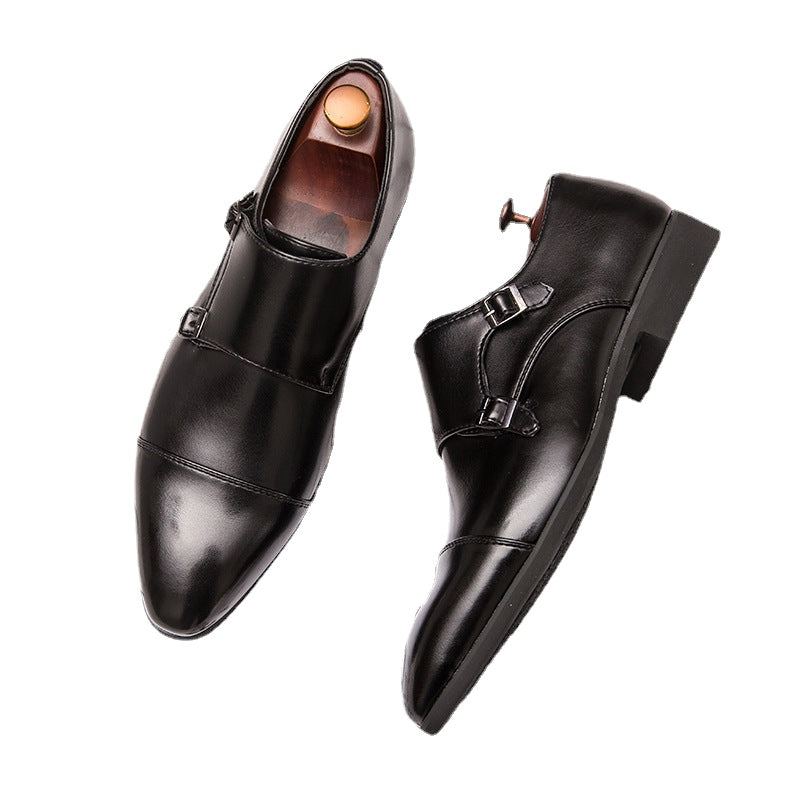 Men's Black Formal Shoes, Business, British Style, Style 1383