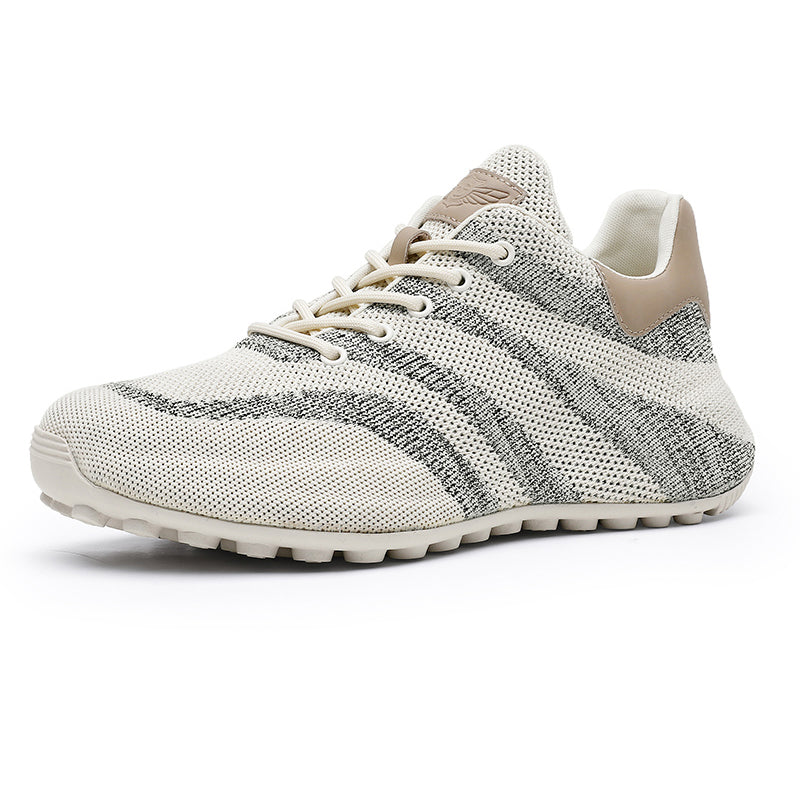 TNV Casual Leather Shoes Genuine Leather Thick Bottom Sneakers Laces Up Breathable DS3205