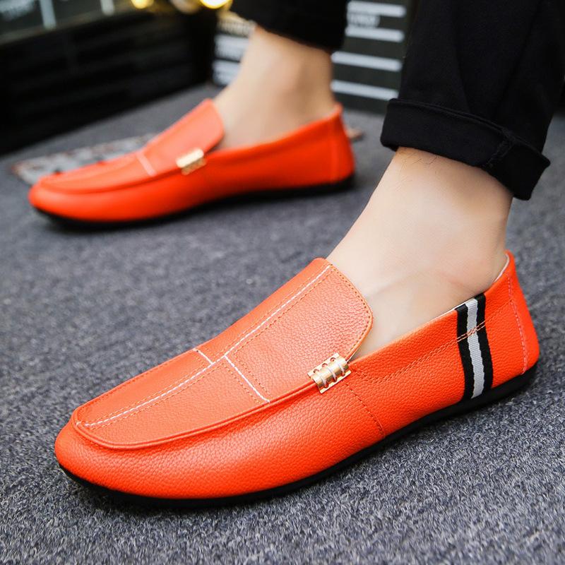 men's lazy shoes stripes low to help shoes
