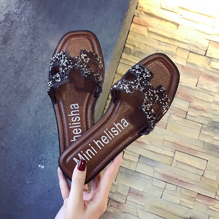 new women slipper H style flats 2025