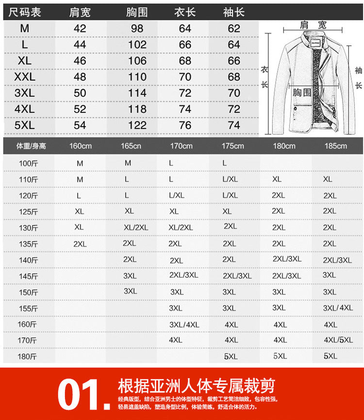 Men's jacket casual washed jacket men's 2018 spring and autumn new Korean version slim handsome pure cotton outer clothes men trend