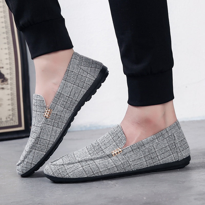 Men's Black Loafers, Style 6423