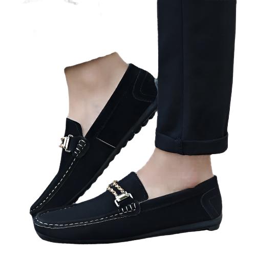fashionable lazy shoes, casual shoes, tide, black, blue and grey