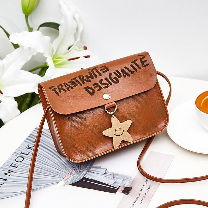 Bags for women 2025 new Korean style women's bags fashion trend star charm women's shoulder bag crossbody mobile phone bag(P)