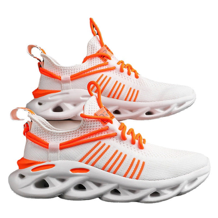 Spring/Summer 2025 new blade bottom leisure sports men's shoes fly woven breathable lightweight tide shoes coconut cross-border plus size shoes(P)