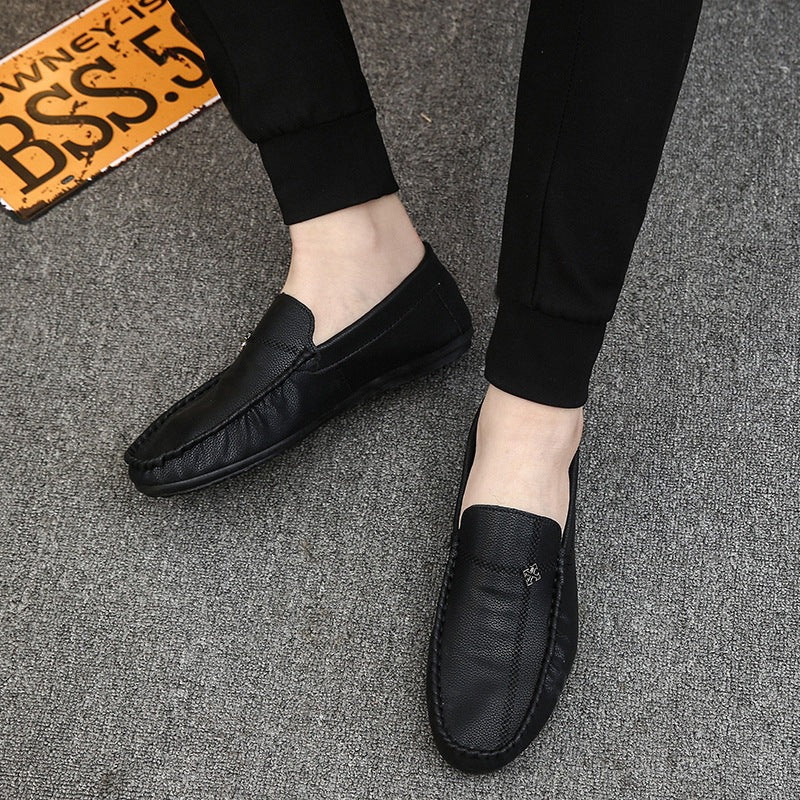 Spring men's bean shoes soft surface soft bottom youth easiest for match loafers korean style loafer 4
